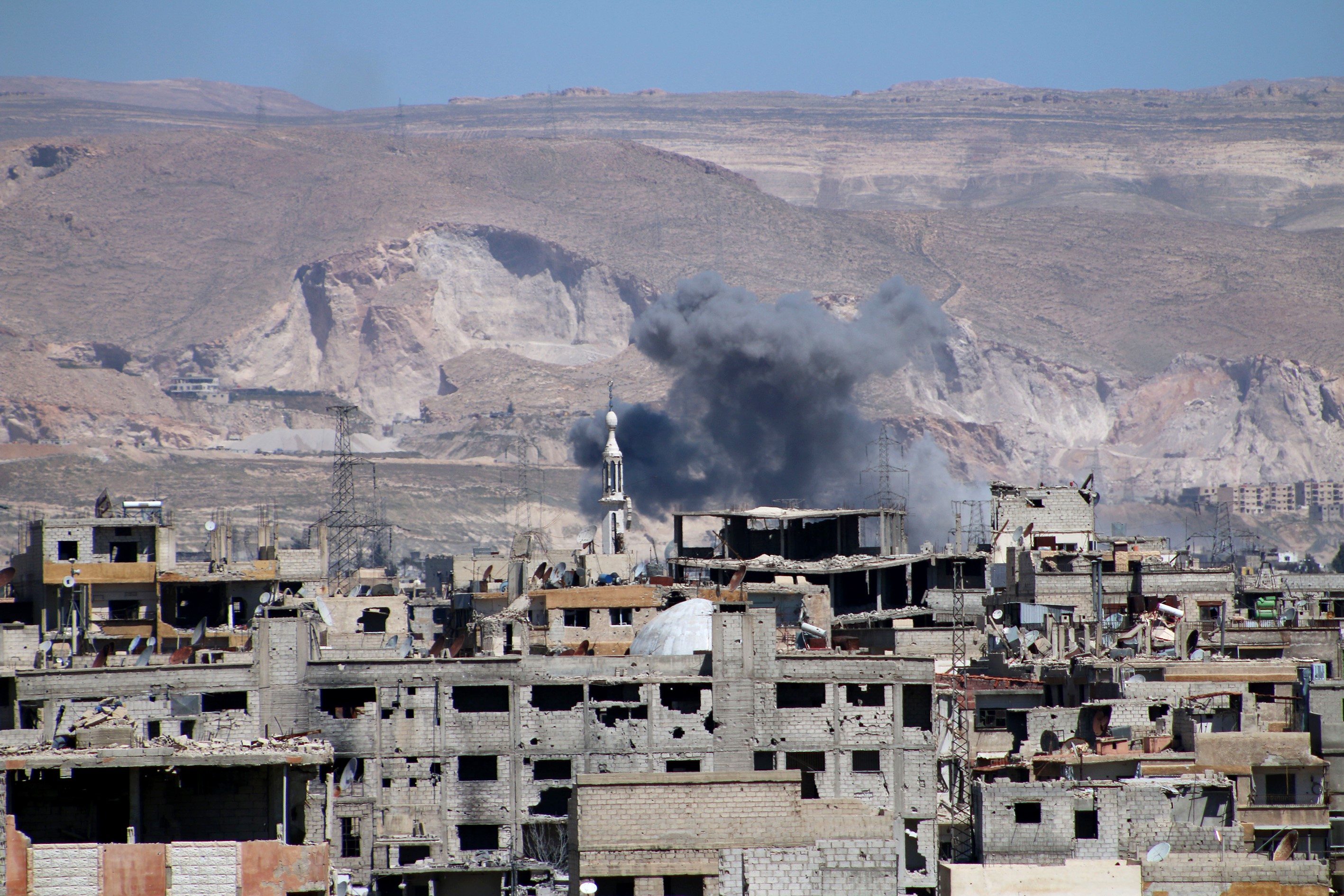 Assad regime hits opposition regions in Damascus