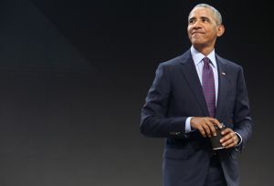 Former President Obama Speaks At The Gates Foundation Inaugural Goalkeepers Event