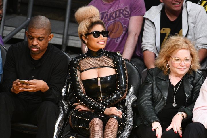 Celebrities At The Los Angeles Lakers Game