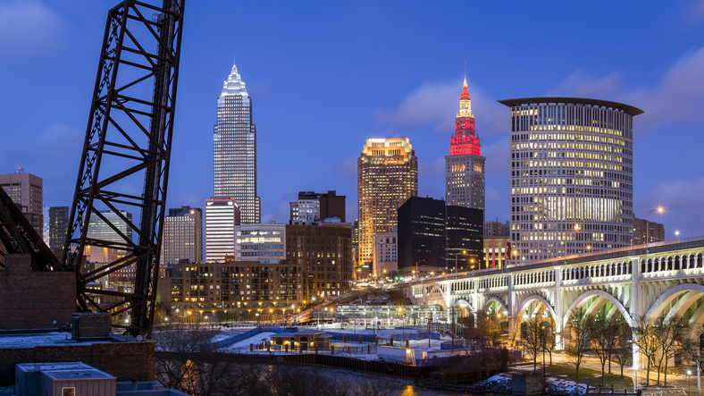 Large Panoramic, Cleveland, Ohio, America