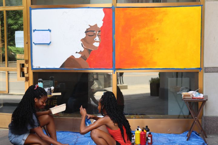 Columbus Protest Art for George Floyd