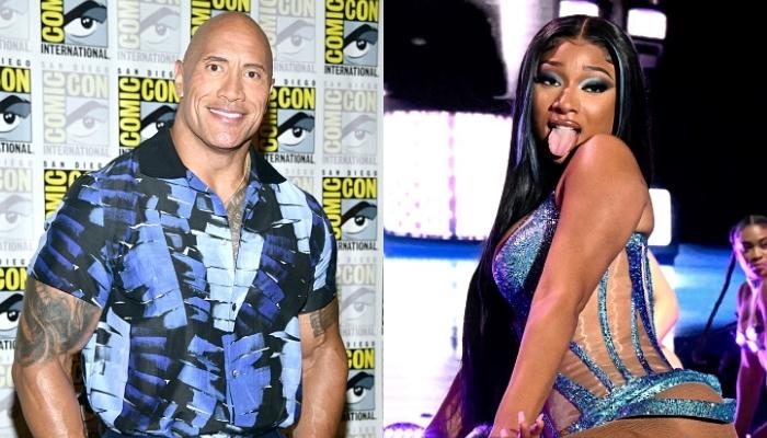 The Rock and Meg the Stallion