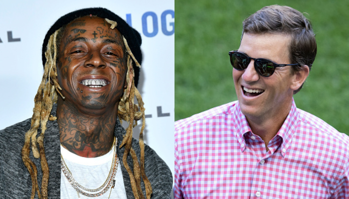 Lil Wayne and Eli Manning